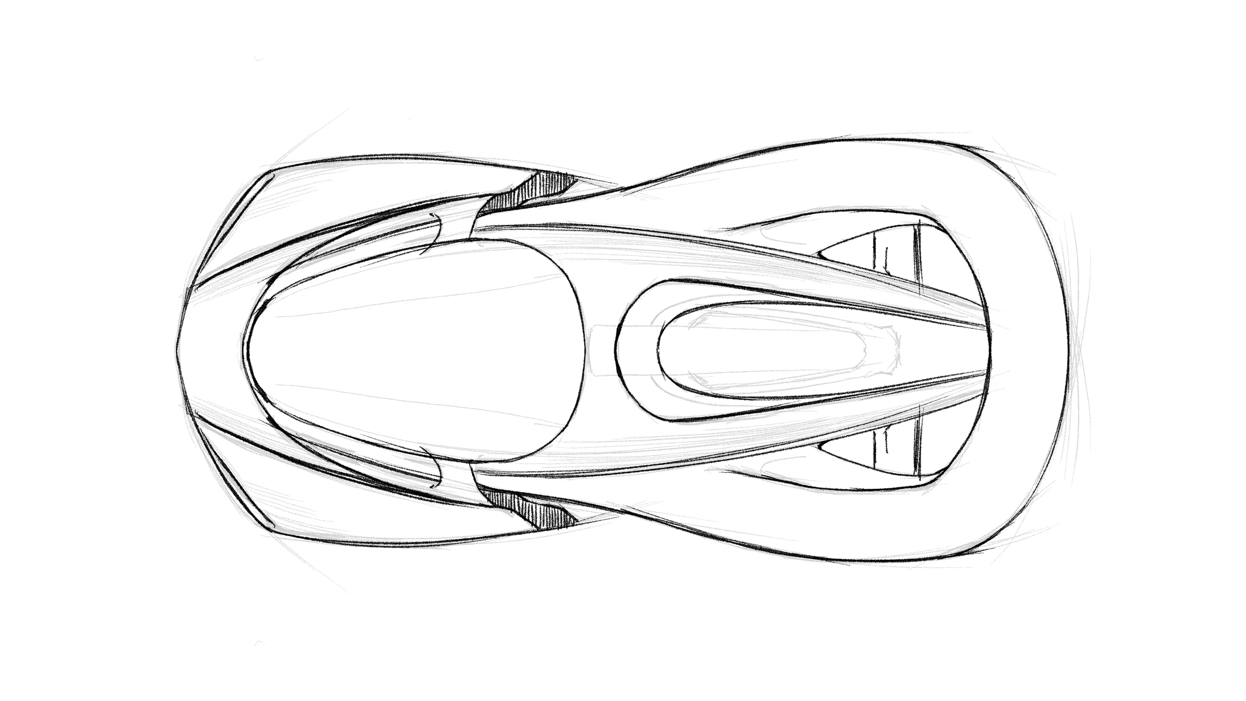 McLaren Z1 final top-view sketch
