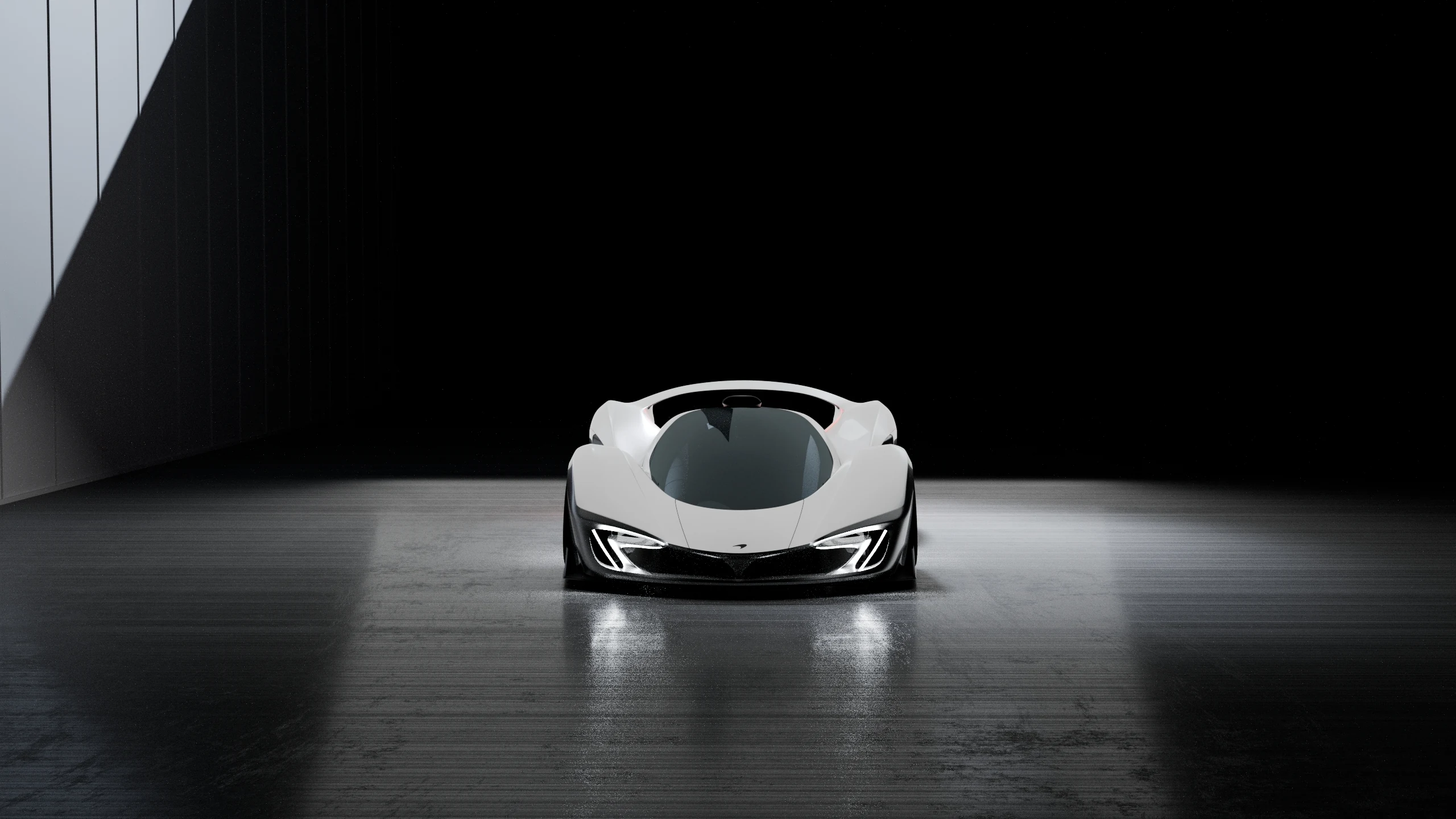 McLaren Z1 front, standing in the architectural studio