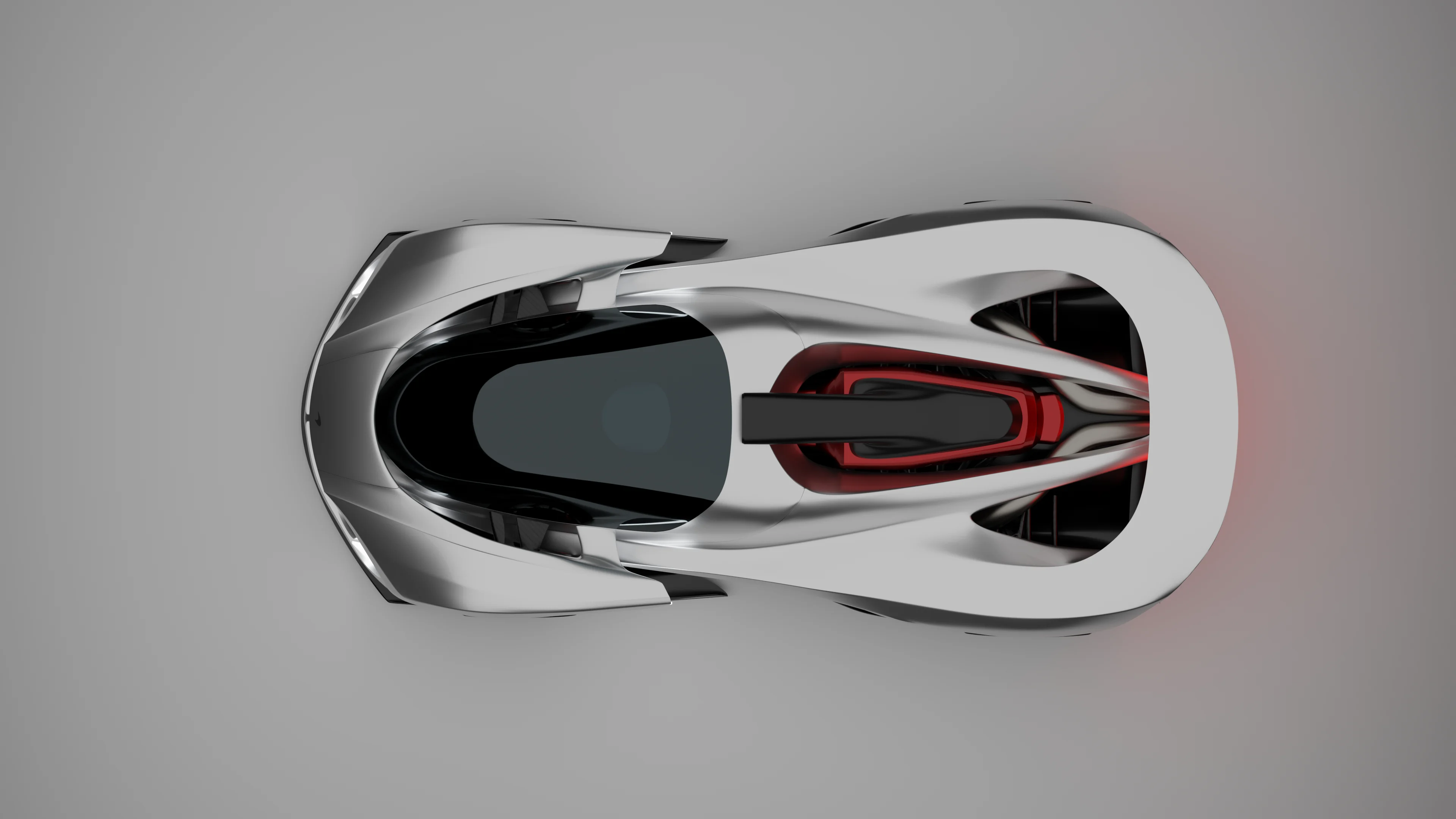 McLaren Z1 exact top view, front at left
